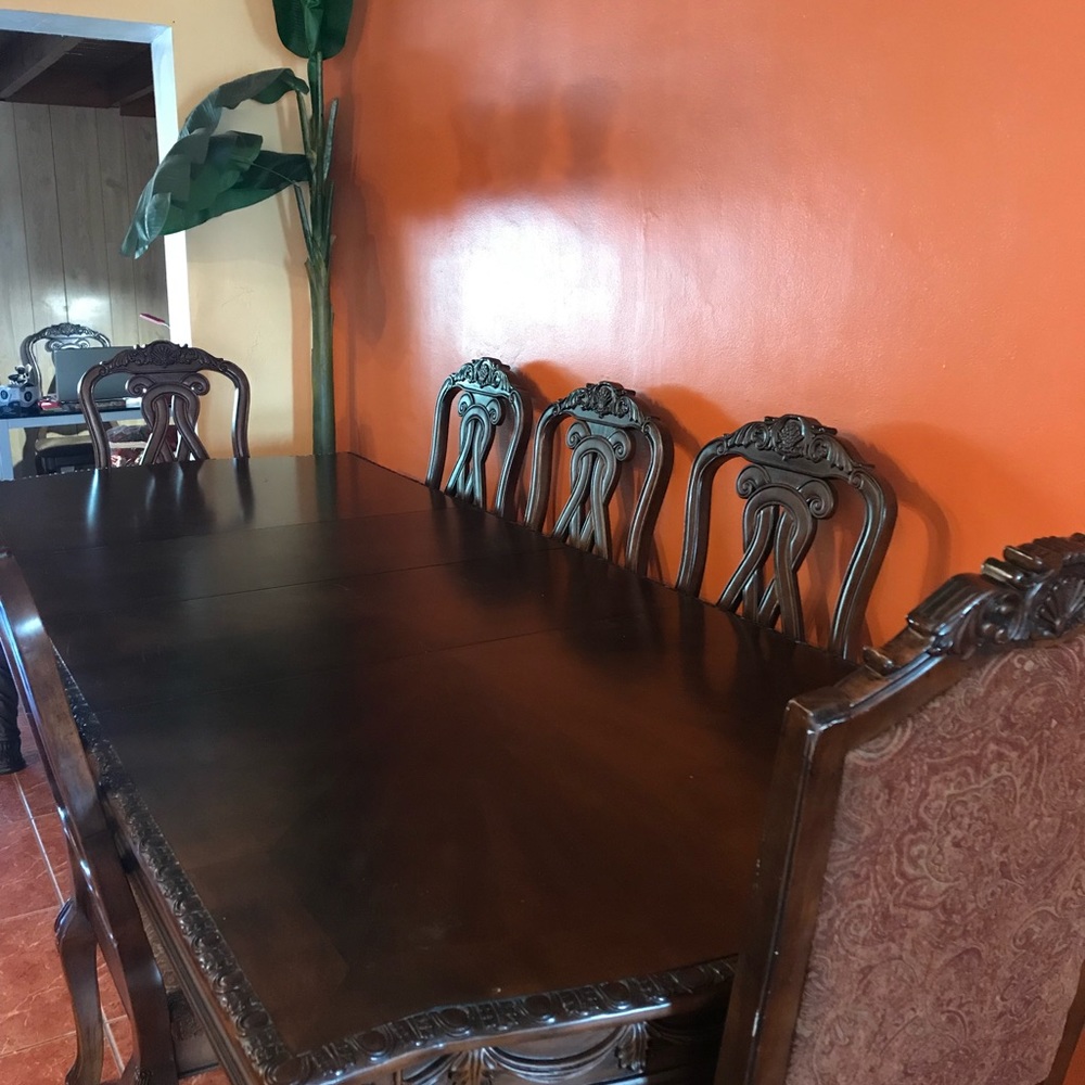 Brown Wood Table - image 2